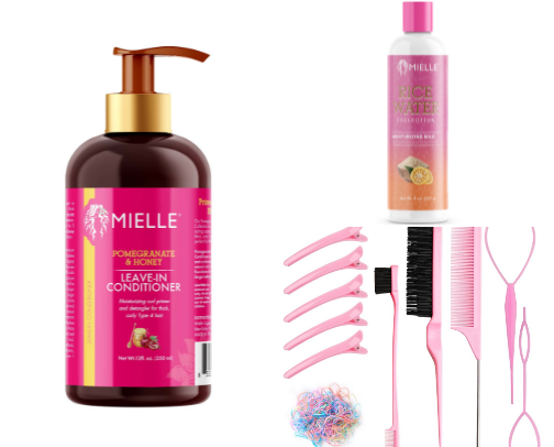 Hair care cover photo collage