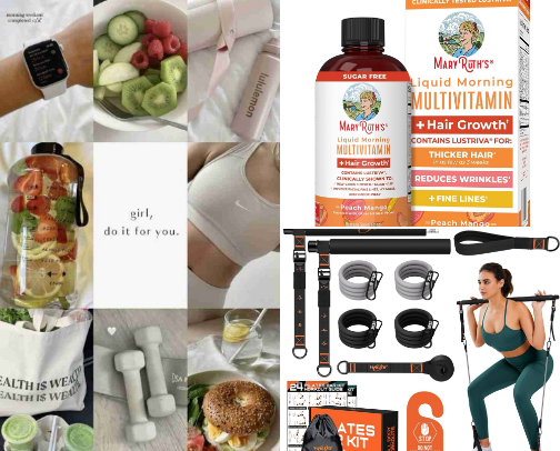 Healthy Girl Era 💪🏽🫡 cover photo collage