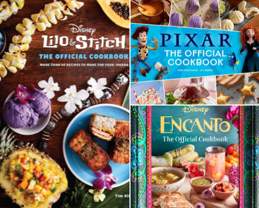 Disney Cookbooks Kids & Adults Will Adore! cover photo collage