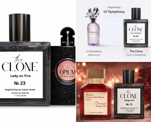 Luxury-smelling perfume for less cover photo collage