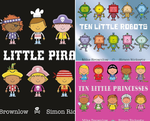 Children’s books cover photo collage