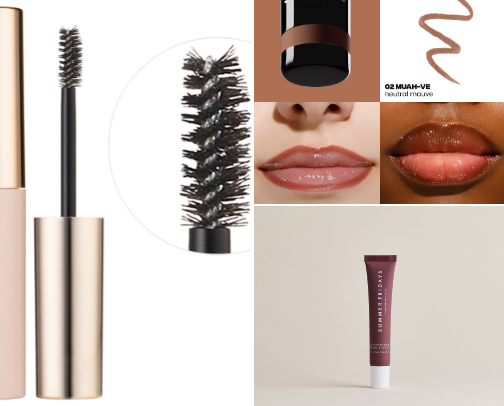 beauty products cover photo collage