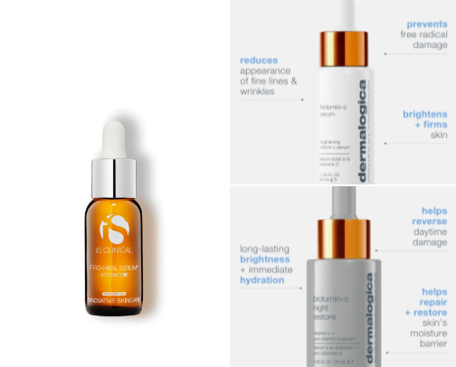 Not All Vitamin C Is Created Equal
( Esthetician approved and MY personal favorites) cover photo collage