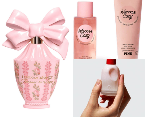 Fav perfumes/scents cover photo collage