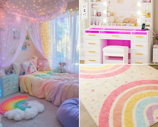 girl bedroom decor cover photo collage