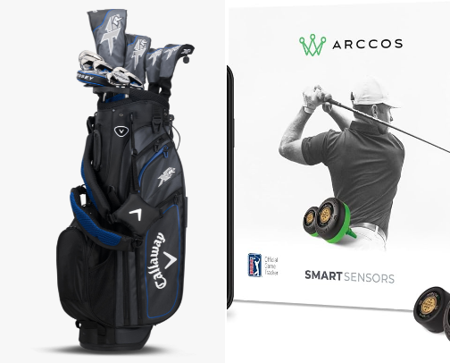 Golf equipment, get ready for spring and summer.  For both men and women cover photo collage
