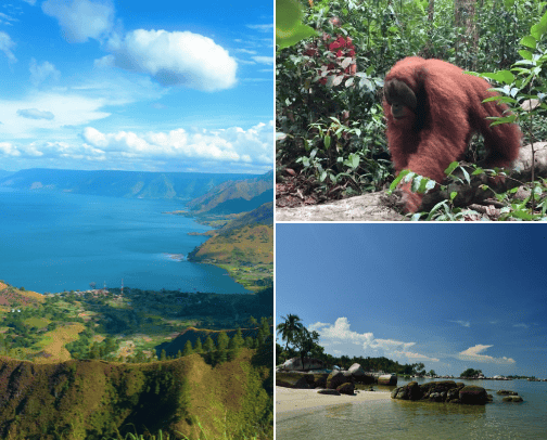 Objek Wisata Alam Yang Wajib Dikunjungi di Sumatera Utara (Indonesia) cover photo collage