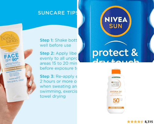 Good sunscreen i recommend for summer cover photo collage