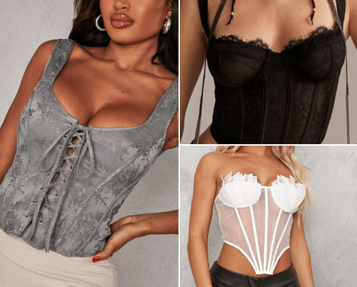 the best corset cover photo collage