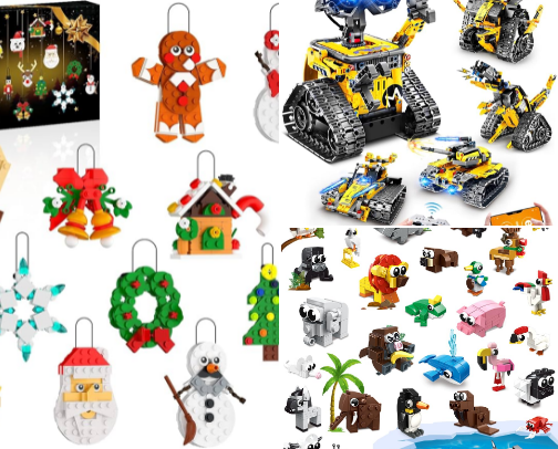 Off Brand blocks cover photo collage