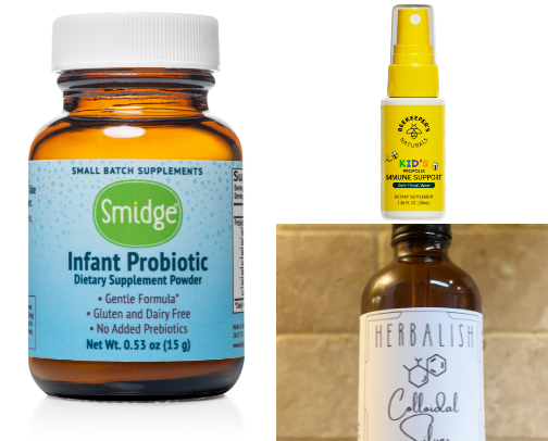 Naturalish Baby / Toddler Go To’s for sickness cover photo collage