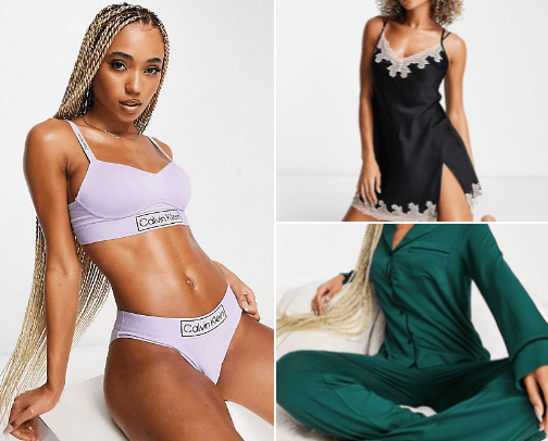 Women lingerie cover photo collage