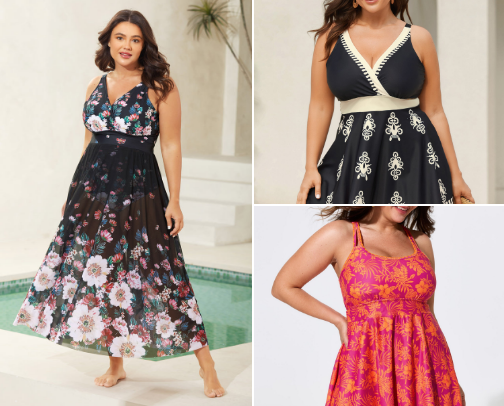 Plus Size Swimwear cover photo collage