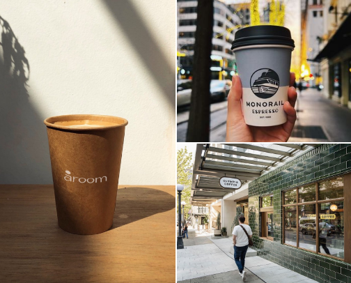 Staying caffeinated in Seattle - the city of coffee ☕️ cover photo collage