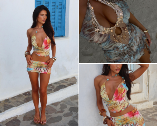 Ibiza Vacation Fashion cover photo collage