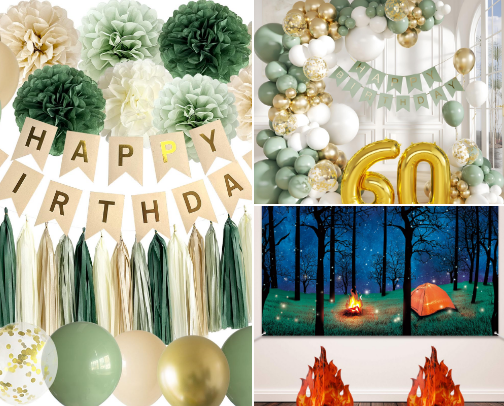 Decorating Ideas for Outdoor Theme cover photo collage