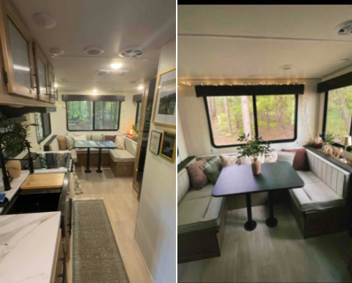 Everything You’ll Need to Make Your New Camper Feel Like a Home Way from Home!! cover photo collage