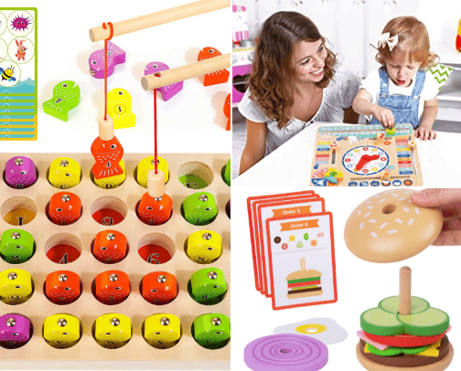 Montessori toys🧚‍♀️ cover photo collage