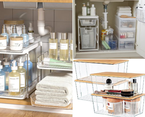 Fresh & Functional! Bathroom, Linen Closet & Laundry Room Storage cover photo collage