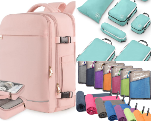 Budget Travel Must-Haves: Save Money, Pack Light, Travel Far cover photo collage