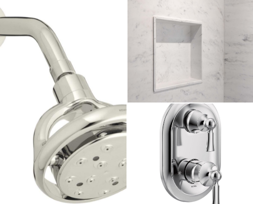 Easy Maintenance Shower cover photo collage