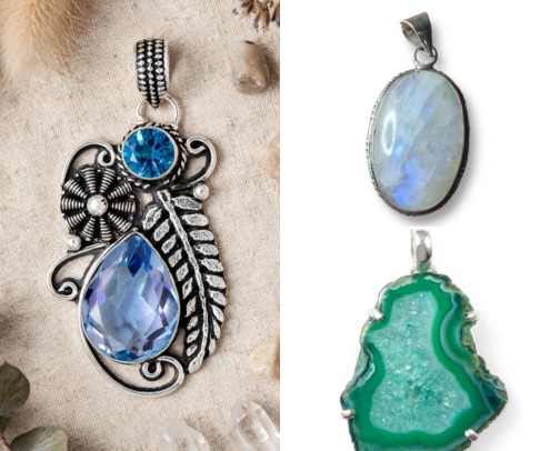 Cosmic Numina store pendants cover photo collage