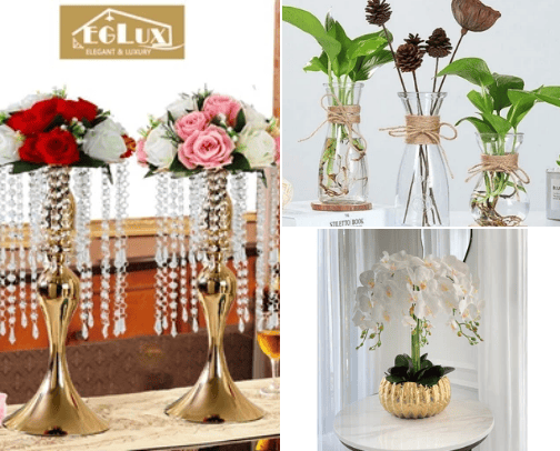 Flower vase cover photo collage
