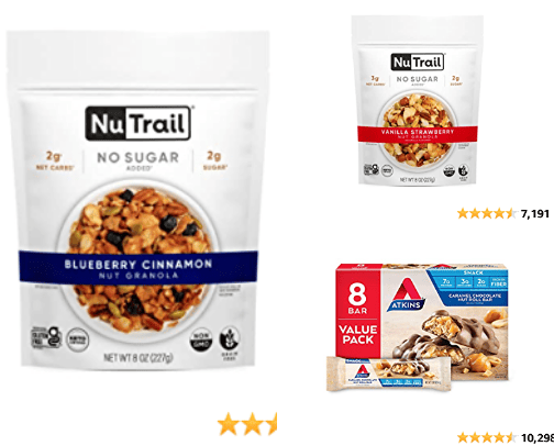 Yummy Keto snacks cover photo collage