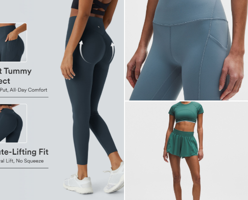 My Lululemon must haves cover photo collage