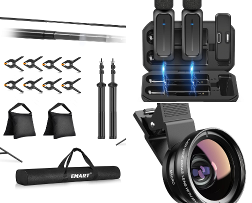 Lights, Camera, Content: Creator Essentials cover photo collage