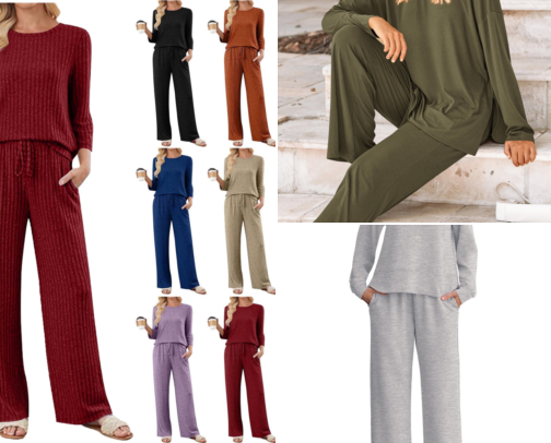 2 Piece Lounge Sets for Women cover photo collage