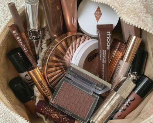 MAKEUP ROUTINE cover photo collage