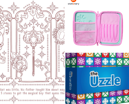 Art supplies for kids cover photo collage