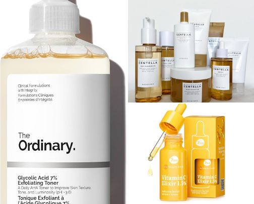 SKIN CARE PRODUCTS🧖🏼‍♀️ cover photo collage
