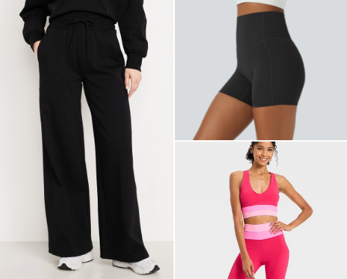 Activewear you’ll live in (that isn’t $100/item) cover photo collage