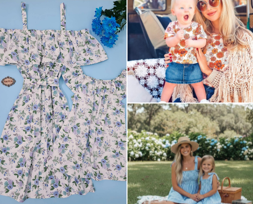 Mother/Daughter Matching Outfits cover photo collage