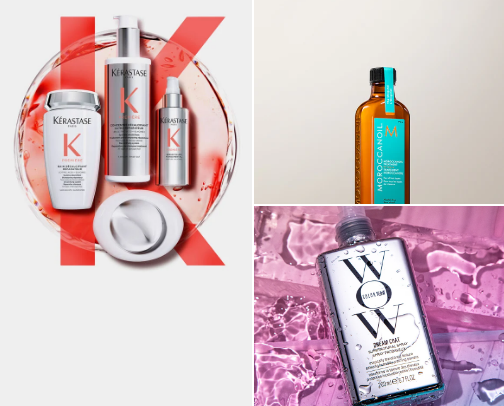Hair care cover photo collage