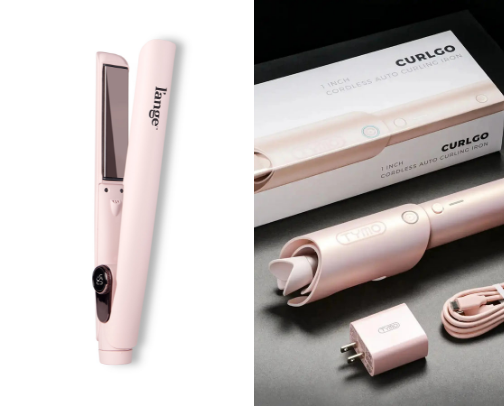 Hair styling tools cover photo collage