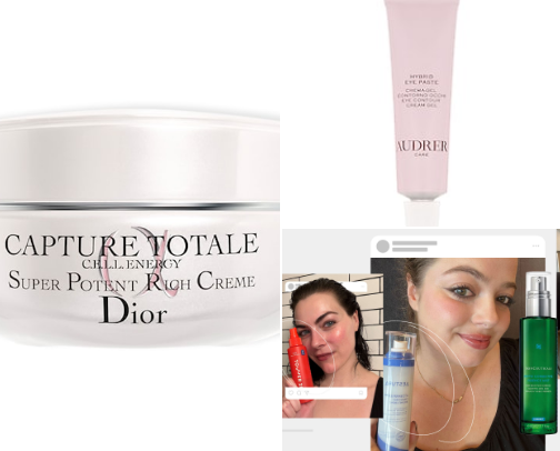 Make up and skin care for the normal skin cover photo collage