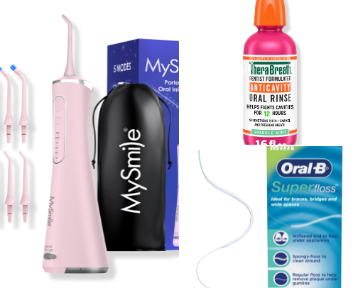 The complete braces-friendly dental hygiene routine 🦷🪥 cover photo collage