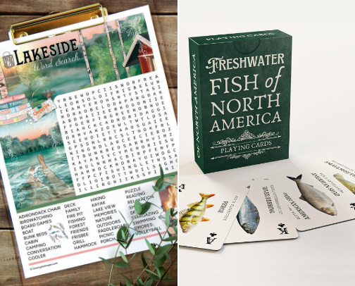 Lake-Themed Gift Basket cover photo collage