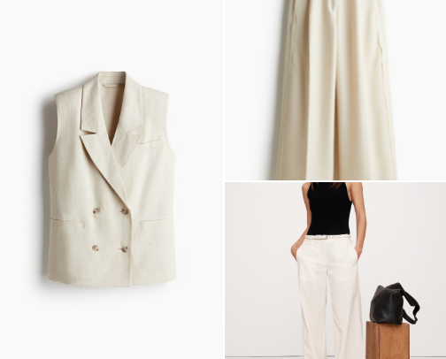 🤍Affordable White-themed Corporate Outfits under $100 cover photo collage