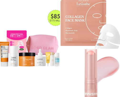 Korean skin care cover photo collage