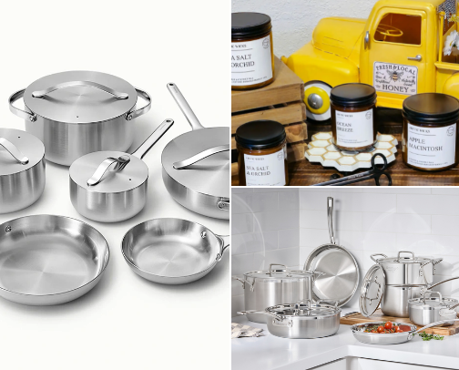 Kitchen& Home Essentials, but make it non toxic cover photo collage