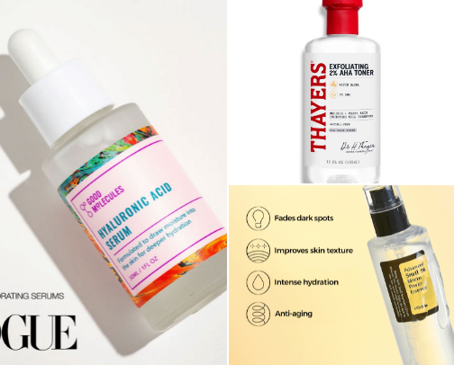 For the love of glam and skin care cover photo collage