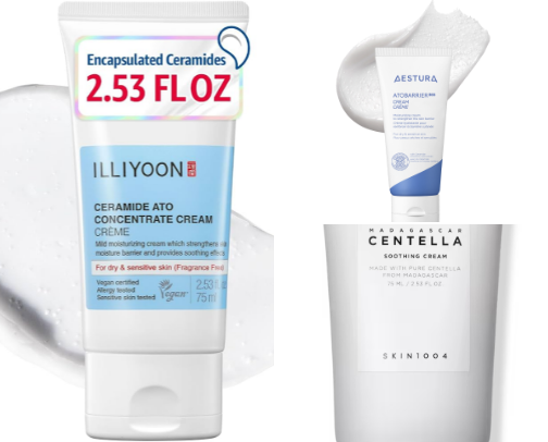 Best Korean Barrier Repair Creams for Damaged Skin cover photo collage