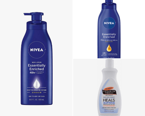 Body moisturisers🤍 cover photo collage