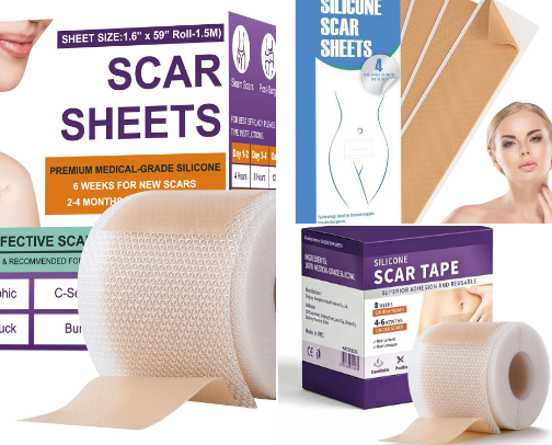 Top 10 Silicone Scar Strips That Fade Scars While You Sleep cover photo collage