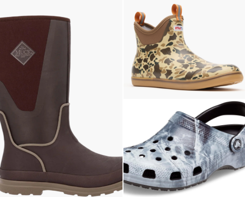 Outdoor footwear cover photo collage