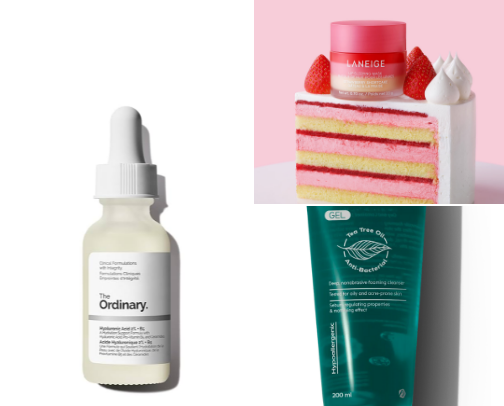 Affordable skincare products for all types of skin cover photo collage
